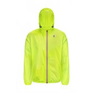 NEW K-WAY men's le vrai 3.0 claude rain jacket in yellow soleil